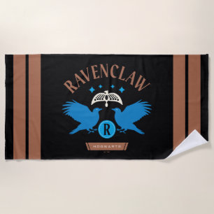 Toalha De Praia Adorno de Diadema de Águia Dupla da Casa RAVENCLAW