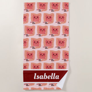 Toalha De Praia Adoro A Minha Cabeça - Intestinos Que Sorriem