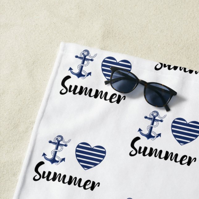 Toalha De Praia Adoro Verão (In Situ)