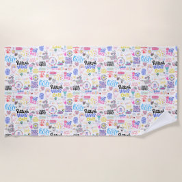 Toalha De Praia Affirmações da Beach Towel