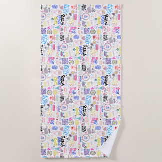 Toalha De Praia Affirmações da Beach Towel