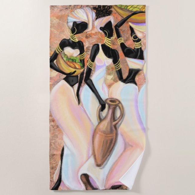 Toalha De Praia African Ladies Beach Towel (Frente)