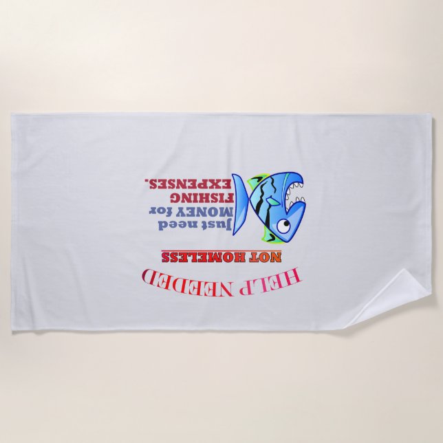 TOALHA DE PRAIA AJUDA NECESSÁRIA. (Frente)