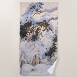 Toalha De Praia Akseli Gallen-Kallela - Floresta no inverno