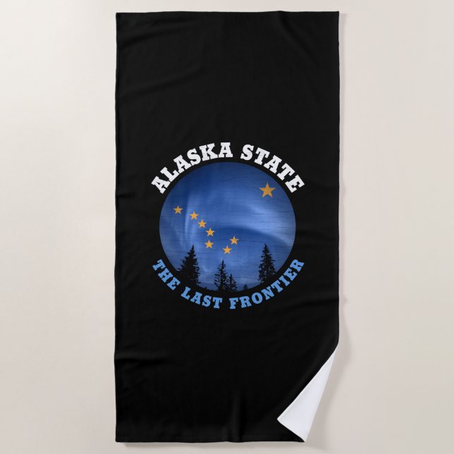 TOALHA DE PRAIA ALASKA STATE FLAG BEACH TOWEL (Frente)