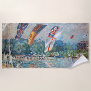 Toalha De Praia Alfred Sisley - Regata em Molesey