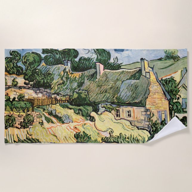 Toalha De Praia Algodão achatado em Cordevill Vincent van Gogh (Frente)