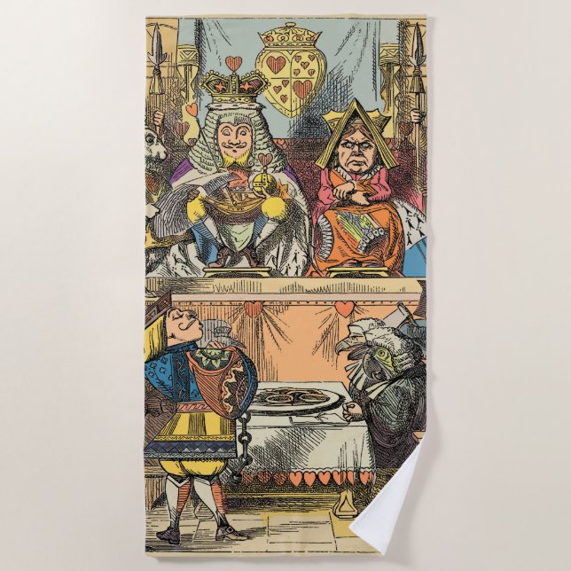 Toalha De Praia Alice no País das Maravilhas Cheshire Cat Caracter (Frente)