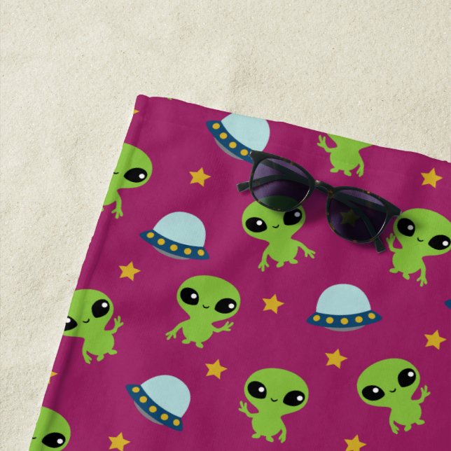 Toalha De Praia Aliens Beach Towel (In Situ)