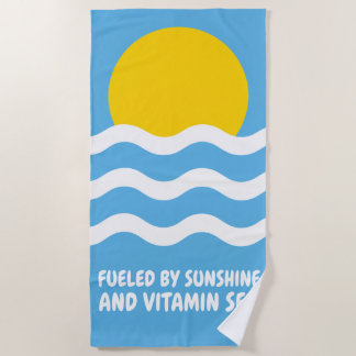 Toalha De Praia Alimentado Pelo Sol