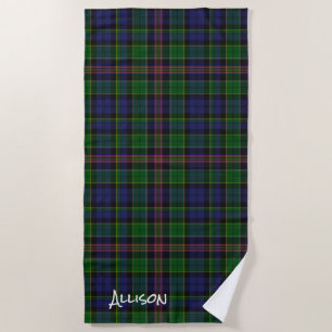 Toalha De Praia Allison Clan Tartan Xadrez Beach Towel