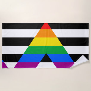 Toalha De Praia Ally Pride Flag