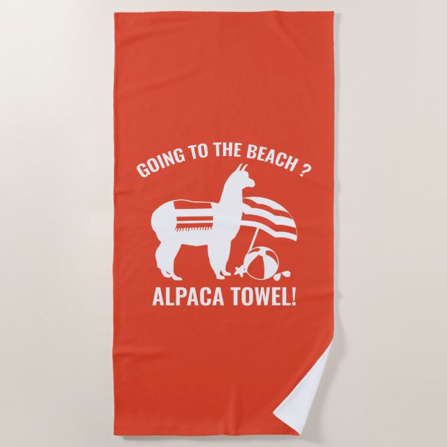 Toalha De Praia Alpaca Towel (Frente)