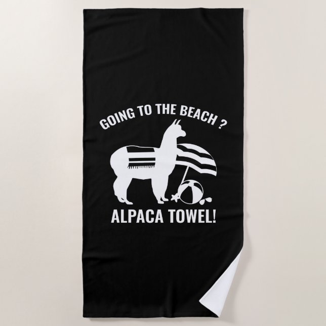 Toalha De Praia Alpaca Towel (Frente)