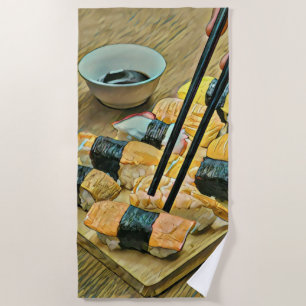 Toalha De Praia Amante de arte japonês