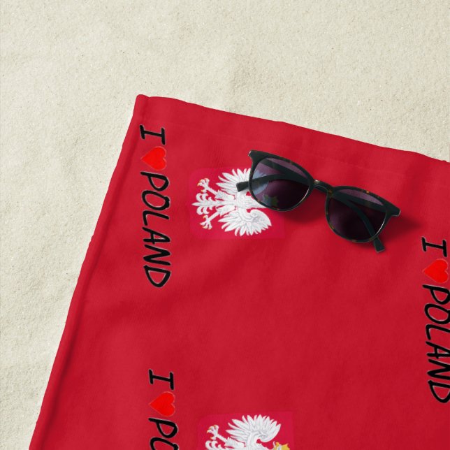 Toalha De Praia Amar águia-Polônia (In Situ)