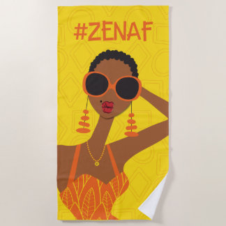 Toalha De Praia Amarelo e laranja #zenaf