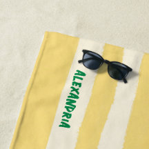 Amarelo Manteiga Listrado Chic Personalizado Verão