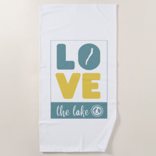 Toalha De Praia Ame o Lago Beach Towel