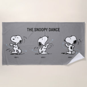 Toalha De Praia Amendoins Dança De Snoopy