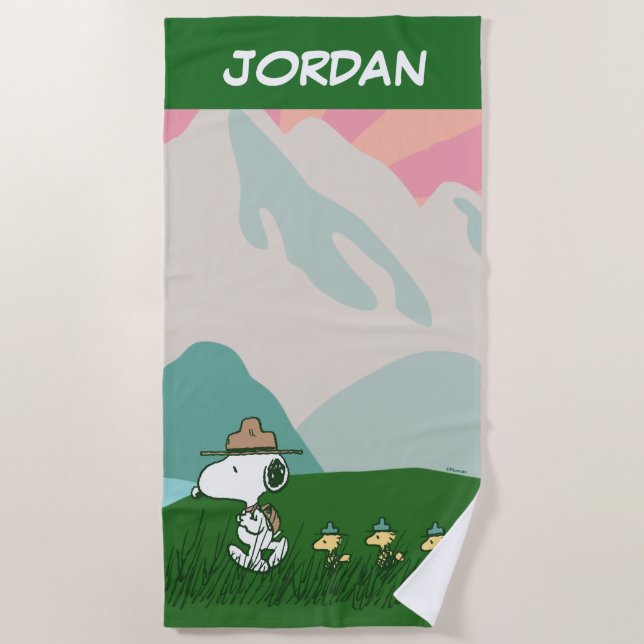 Toalha De Praia Amendoins | Líder da Embalagem (Frente)