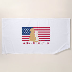 Toalha De Praia América, Bath ou Beach Towel