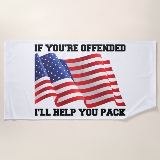 Toalha De Praia American patriot  (Frente)