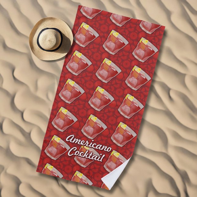 Toalha De Praia Americano Cocktail (Criador carregado)