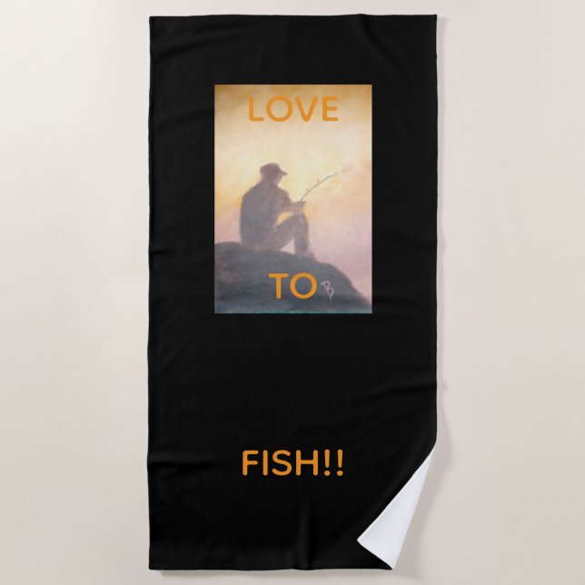 Toalha De Praia Amor a Fish Beach Towel (Frente)