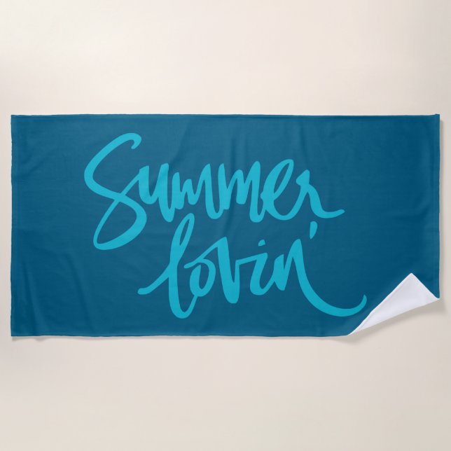 Toalha De Praia Amor de verão (Frente)