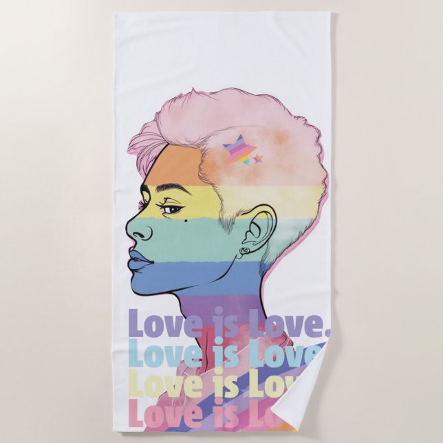 Toalha De Praia Amor é Amor (Frente)