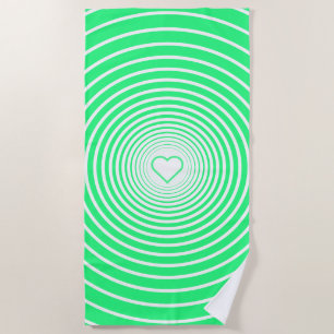 Toalha De Praia Amor Verde - Escolha suas Cores Favoritas