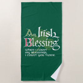 Toalha De Praia An Irish Blessing