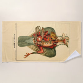 Toalha De Praia Anatomia de um Pombo