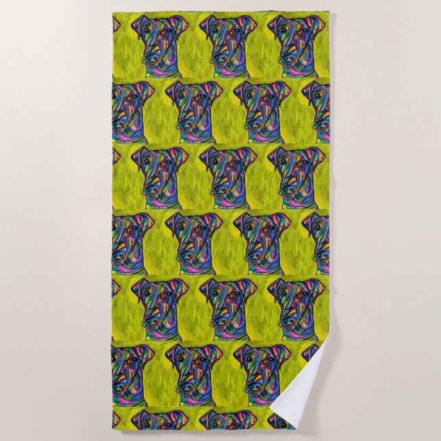 Toalha De Praia Andalusian Terrier Love Beach Towel (Frente)