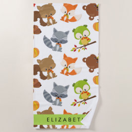 Toalha De Praia Animais Da Floresta, Animais Da Floresta, Seu Nome