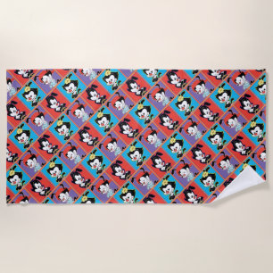 Toalha De Praia Animaniacs Gráfico do painel Yakko, Dot e Wakko