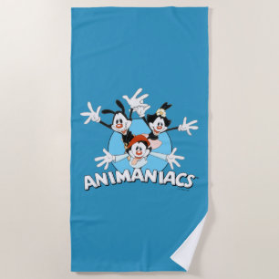 Toalha De Praia Animaniacs Warner Siblings Wide Arms Graphic