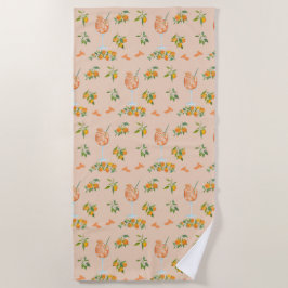 Toalha De Praia Aniversário de Verão Spritz