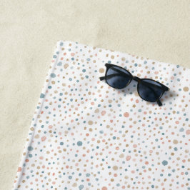 Toalha De Praia Annie Confetti Aquarela Pontos