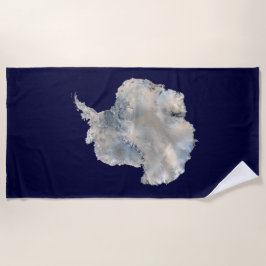 Toalha De Praia Antártica (Imagem Azul Marble da NASA)