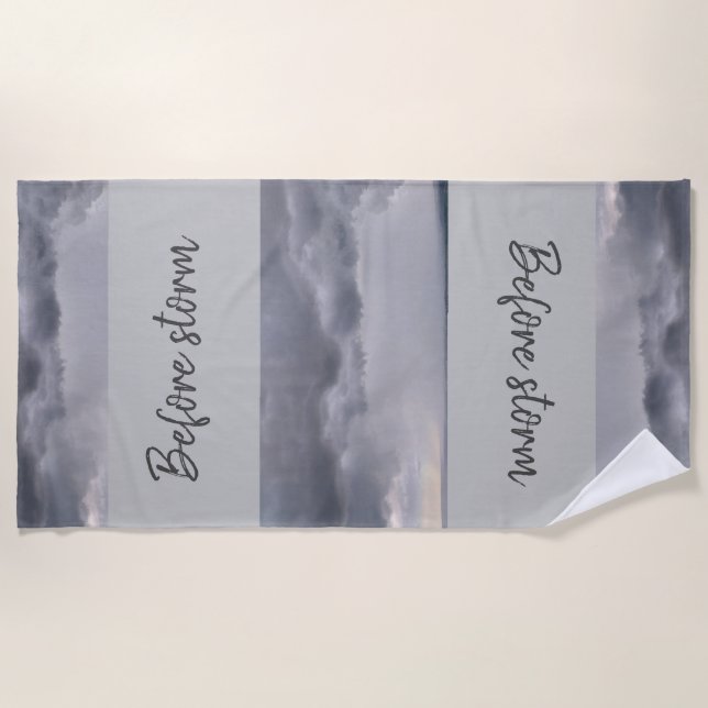 Toalha De Praia Antes de storm Beach Towel (Frente)