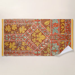 Toalha De Praia Antiguamente Dourada Leaf Beach Towel