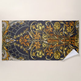 Toalha De Praia Antique Garden Entry Beach Towel