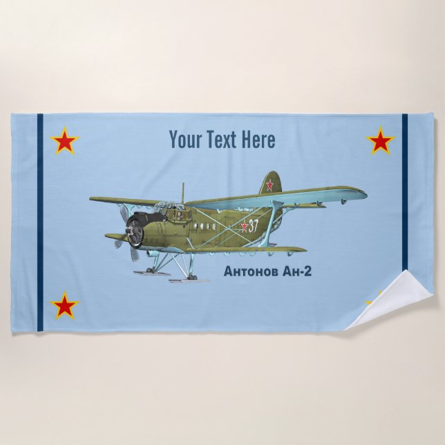 Toalha De Praia Antonov An-2 (Frente)