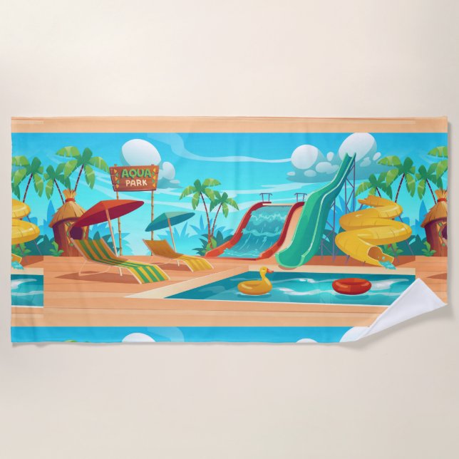 Toalha De Praia Aqua Park Beach Towel (Frente)