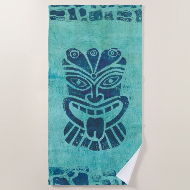 Toalha De Praia Aqua Tiki Beach Towel (Frente)