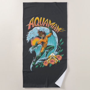 Toalha De Praia Aquaman e Trident Ascensão Graphic