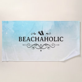 Toalha De Praia Aquarela Beachaholic