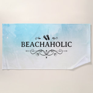 Toalha De Praia Aquarela Beachaholic